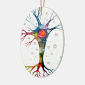 Pyramidaal neuron in de neocortex keramisch ornament (Links)
