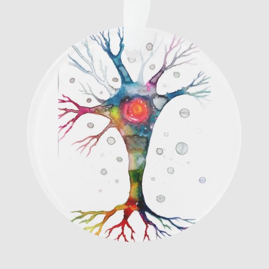 Pyramidaal neuron in de neocortex ornament (voorkant)