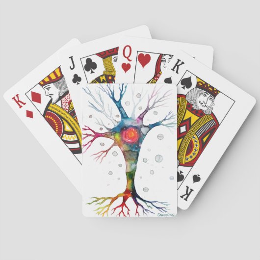 Pyramidaal neuron in de neocortex pokerkaarten (Achterkant)