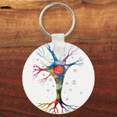 Pyramidaal neuron in de neocortex sleutelhanger (Voorkant)