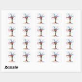 Pyramidaal neuron in de neocortex vierkante sticker (Vel)