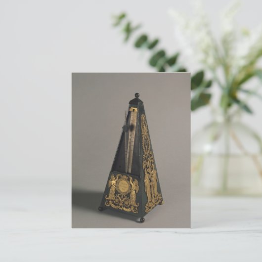 Pyramidale metronoom, 1815 briefkaart (Staand voorkant)