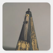 Pyramidale metronoom, 1815 vierkante sticker (Voorkant)