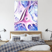 Pyramidale neuronen canvas afdruk (Insitu (Slaapkamer))