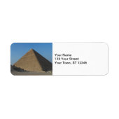Pyramide bij Giza, Egypte Etiket (Voorkant)