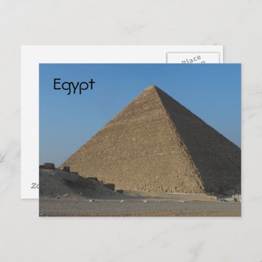 Pyramide - Egypte Briefkaart (Voorkant / Achterkant)