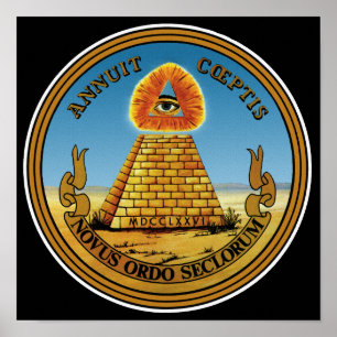 Pyramide en ogen - Alle ogen zien Oogoog - Grote S Poster