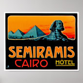 Pyramide en Sphynx, Caïro Poster (Voorkant)