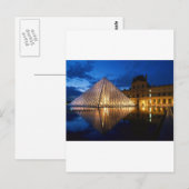 Pyramide in het Louvre Museum, Parijs, Frankrijk Briefkaart (Voorkant / Achterkant)