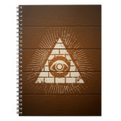 Pyramide met oog notitieboek (Voorkant)