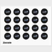 Pyramide Peak Bagger New York NY Ronde Sticker (Vel)