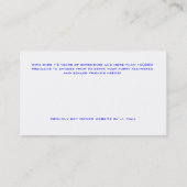 Pyramide Pet Visitekaartje (Achterkant)