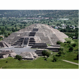 Pyramide van de maan, Teotihuacan, Mexico Staand Fotobeeldje