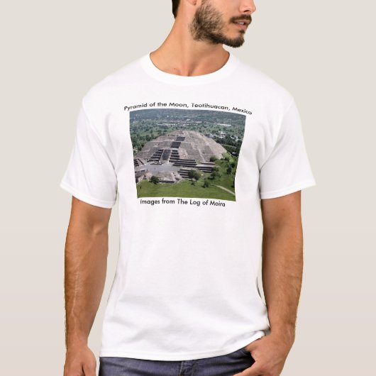 Pyramide van de maan, Teotihuacan, Mexico T-shirt (Voorkant)