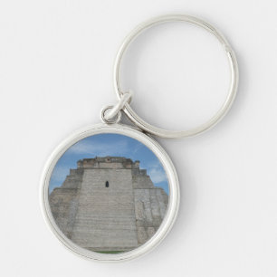 Pyramide van de Magicus, Uxmal, Yucatan, Mexico Sleutelhanger