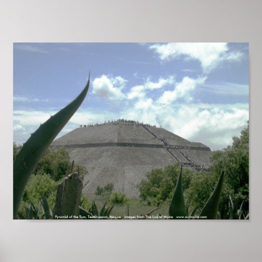 Pyramide van de zon, Teotihuacan, Mexico Poster (Voorkant)