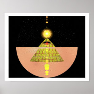 Pyramide van de zongodin door Kookie Poster