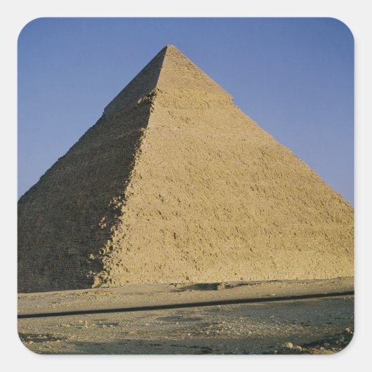 Pyramide van Khafre c.2589-30 BC Vierkante Sticker (Voorkant)