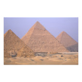 Pyramide van Menkaure Mycerinus), piramide van Foto Afdruk (Voorkant)