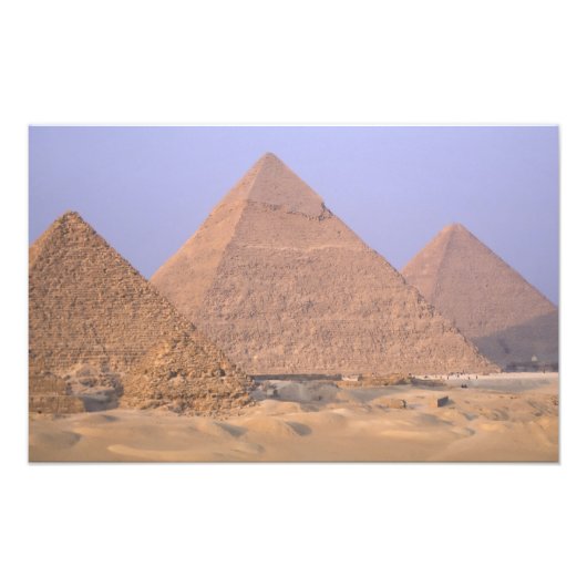 Pyramide van Menkaure Mycerinus), piramide van Foto Afdruk (Voorkant)