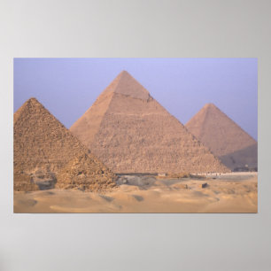 Pyramide van Menkaure Mycerinus), piramide van Poster