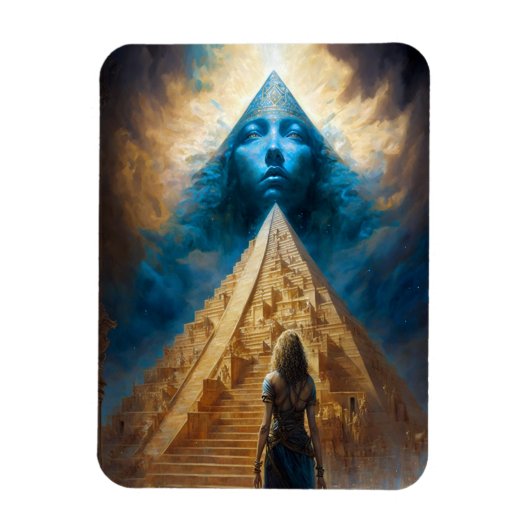 Pyramide Visionary Surreal Art Magnet Magneet (Verticaal)