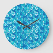 Pyramidekristallen, turkooizen en blauw grote klok (Voorkant)