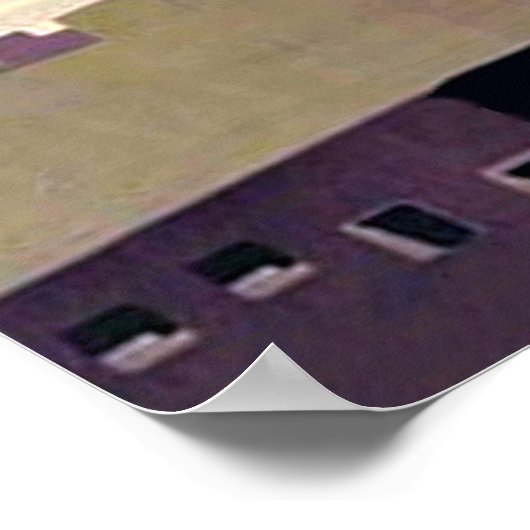 Pyramiden achter palmbomen, Egypte Poster (Hoek)