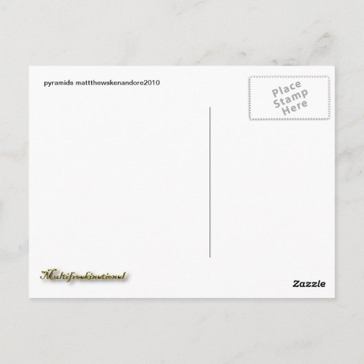 pyramiden briefkaart (Achterkant)