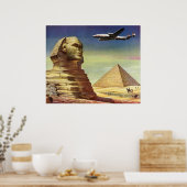  Pyramiden, de Grote Sfinx van Giza, Egypte Poster (Keuken)