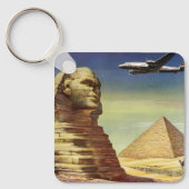  Pyramiden, de Grote Sfinx van Giza, Egypte Sleutelhanger (Voorkant)