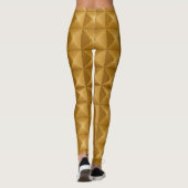 Pyramiden, driehoekige gouden textuur leggings (Achterkant)