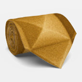 Pyramiden, driehoekige gouden textuur stropdas (Opgerold)