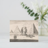Pyramiden en Sfinx van Gizeh (1698) van Jan Luyken Briefkaart (Staand voorkant)
