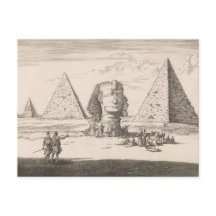 Pyramiden en Sfinx van Gizeh (1698) van Jan Luyken