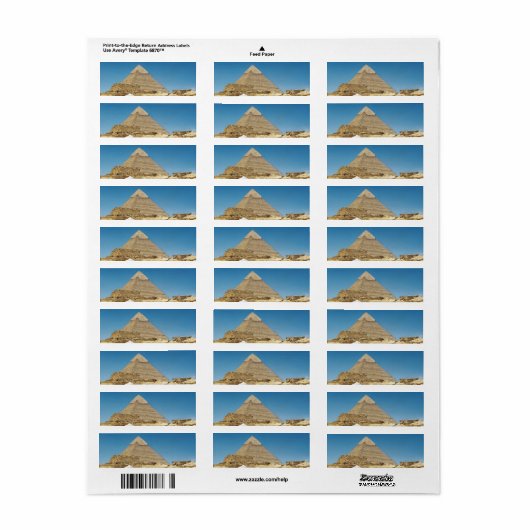 Pyramiden Etiket (Full Sheet)