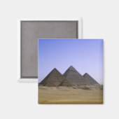Pyramiden in de woestijn van Caïro, Egypte Magneet (Voorkant / Achterkant)