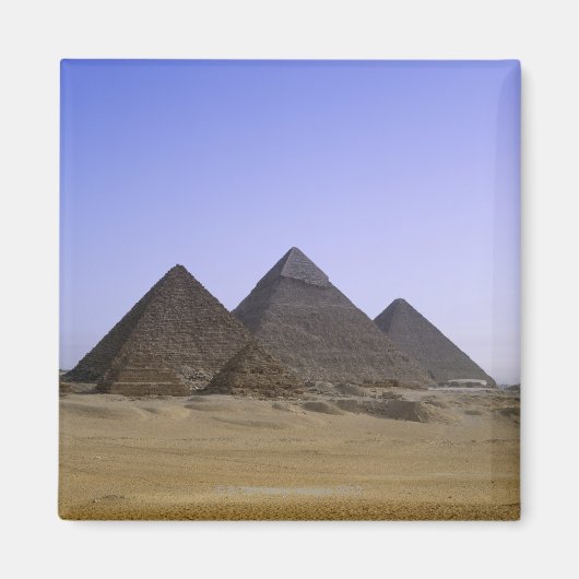 Pyramiden in de woestijn van Caïro, Egypte Magneet (Voorkant)