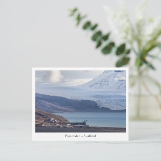 Pyramiden Svalbard Briefkaart (Staand voorkant)