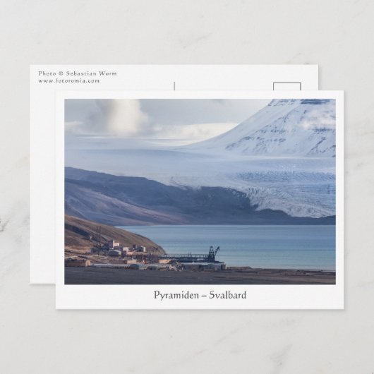 Pyramiden Svalbard Briefkaart (Voorkant / Achterkant)