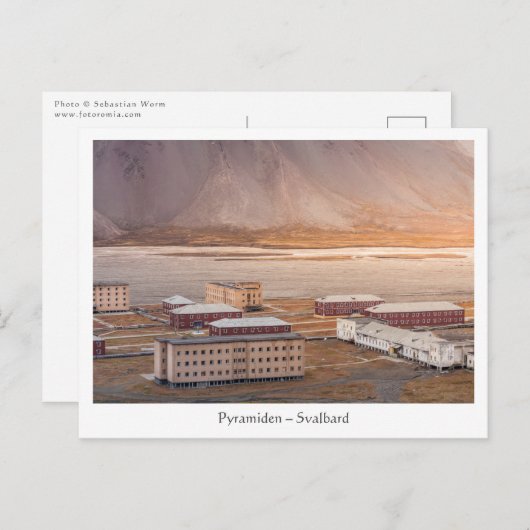 Pyramiden Svalbard Briefkaart (Voorkant / Achterkant)