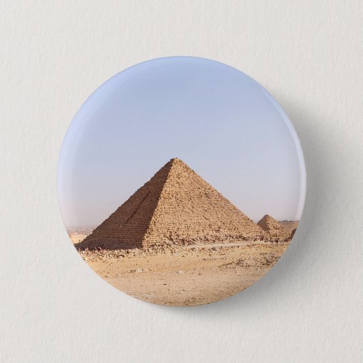 Pyramiden uit Egypte Ronde Button 5,7 Cm (Voorkant)