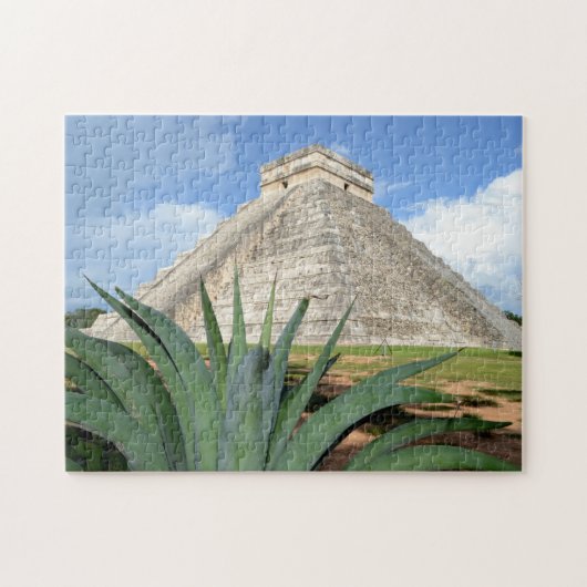 Pyramiden uit Mexico. Legpuzzel (Horizontaal)