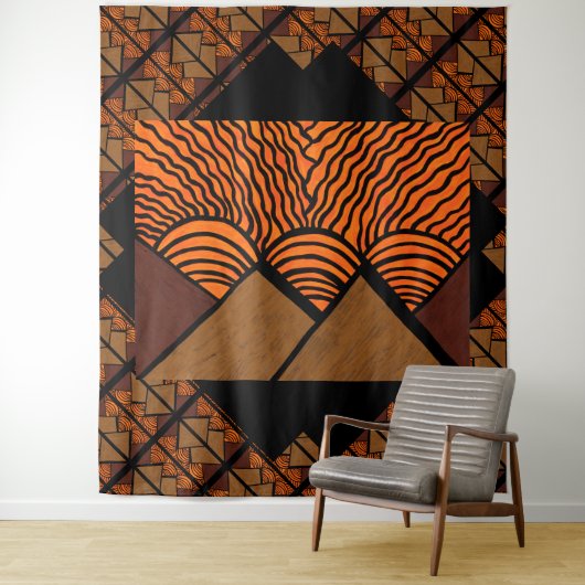 Pyramiden van andere werelden 1 wandkleed (In situ)