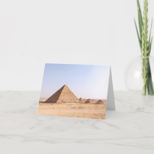 Pyramiden van Giza Bedankkaart (Voorkant)