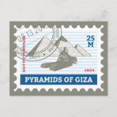 Pyramiden van Giza Briefkaart (Voorkant)