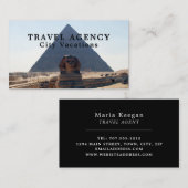 Pyramiden van Giza, Caïro, Egypte, reisagent Visitekaartje (Voorkant / Achterkant)