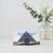 Pyramiden van Giza, Caïro, Egypte, reisagent Visitekaartje (Staand voorkant)