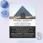 Pyramiden van Giza, Caïro, Egypte, reisbureau Flyer (Enkel)