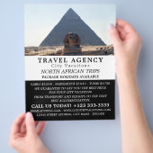 Pyramiden van Giza, Caïro, Egypte, reisbureau Flyer (Hand)